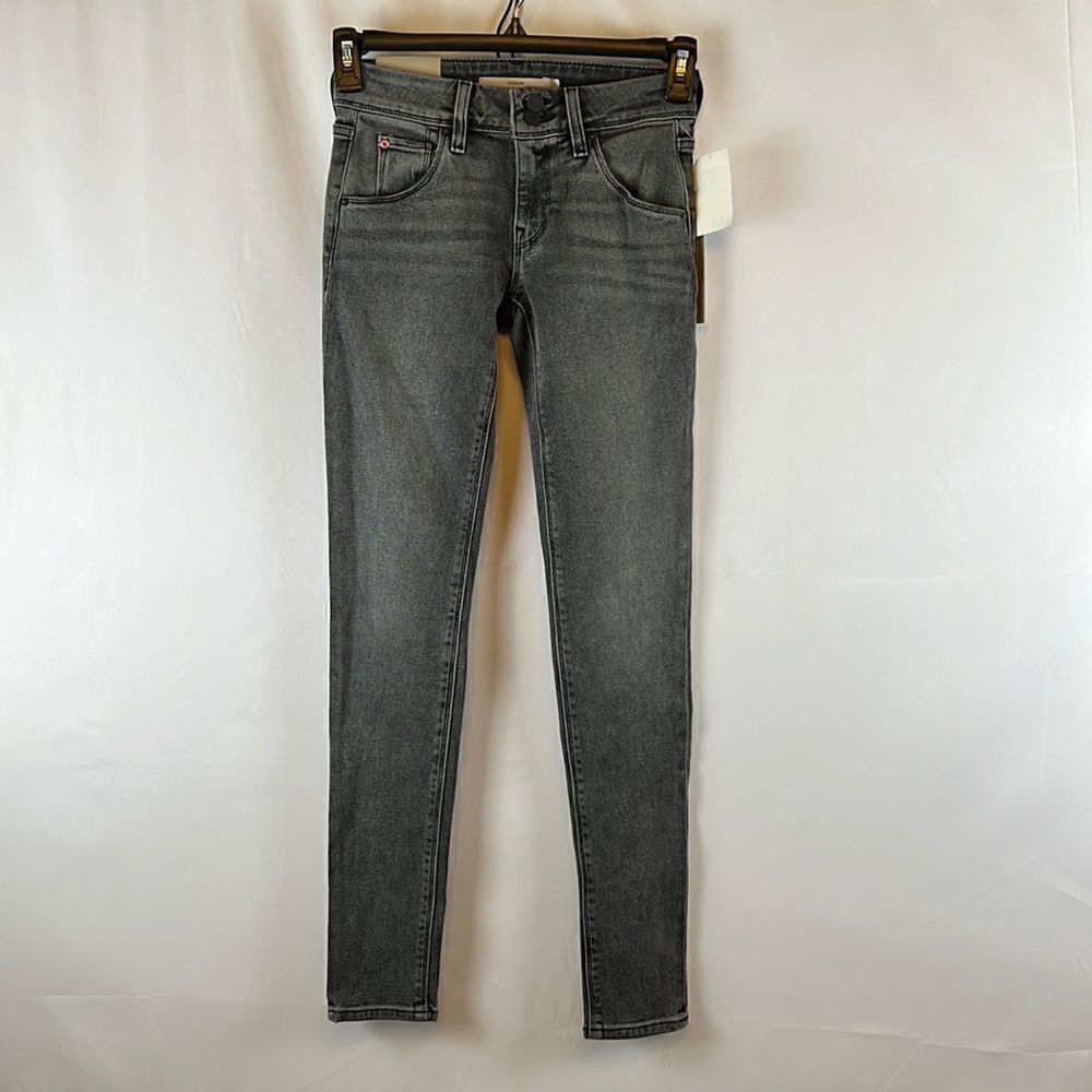 Hudson Jeans Collin Mid-Rise Skinny Jeans- Stone Grey- Size 24- NWT